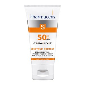 PHARMACERIS S, Plataus spektro apsauginis kremas veidui, SPF50+ 50ml
