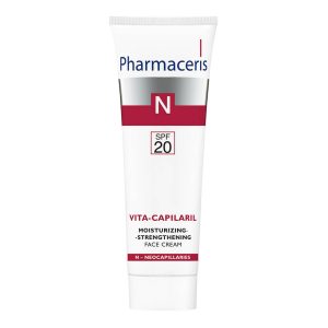PHARMACERIS N drėkinamasis kremas odai su išsiplėtusiais kapiliarais VITA CAPILARIL, SPF20, 50ml