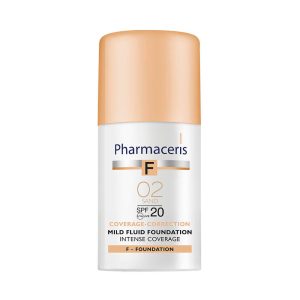 PHARMACERIS F intensyviai dengianti pudra INTENSIVE COVERAGE, SPF 20, 02 Sand, 30ml