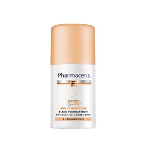 PHARMACERIS F apsauginė pudra PROTECTIVE CORRECTIVE, SPF50, 01 Ivory, 30ml