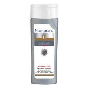 PHARMACERIS H plaukų augimą skatinantis šampūnas žiliems plaukams STIMUTONE, 250ml