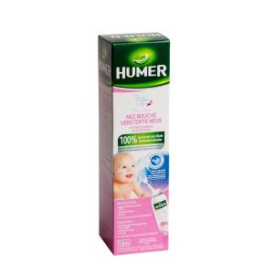 HUMER hipertoninis jūros vanduo užsikimšusiai nosiai kūdikiams ir vaikams, 50ml