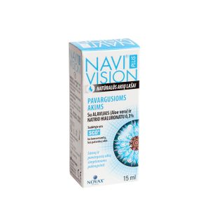 NAVIVISION PLUS, natūralūs akių lašai pavargusioms akims, 15 ml
