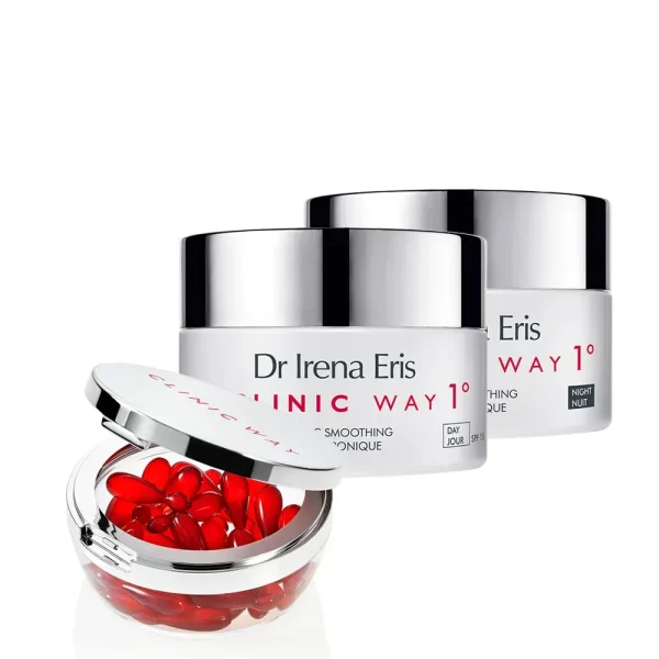 DR IRENA ERIS Clinic Way Nr. 1 odos priežiūros rinkinys su serumu kapsulėse, nuo 30 metų