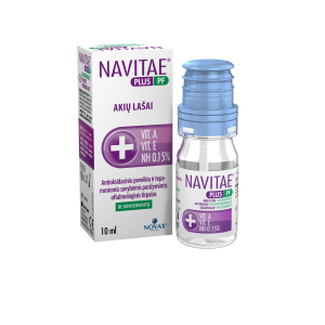 NAVITAE PLUS PF, akių lašai su vitaminais, 10 ml