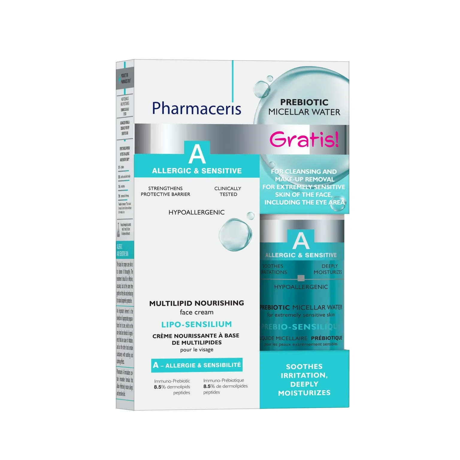 PHARMACERIS A – rinkinys jautrios ir alergiškos odos priežiūrai
