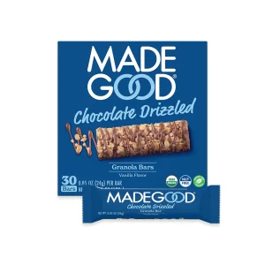 MADE GOOD javainių batonėliai šokolado-vanilės skonio, 24gx5