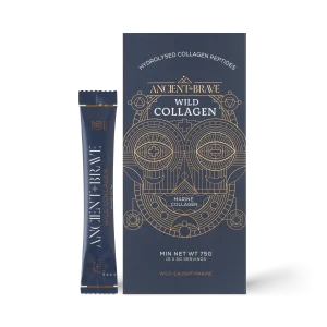 ANCIENT BRAVE, WILD COLLAGEN, hidrolizuotas žuvų kolagenas, 15 pakelių