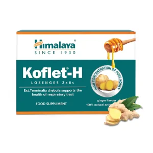 HIMALAYA pastilės Koflet H Ginger 2x6