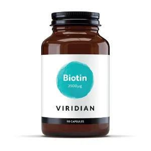 VIRIDIAN, Biotin 2500µg, maisto papildas biotinas, N90