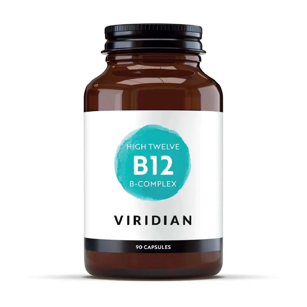 VIRIDIAN, High Twelve B Complex B12, B grupės vitaminai maisto papildas, N90