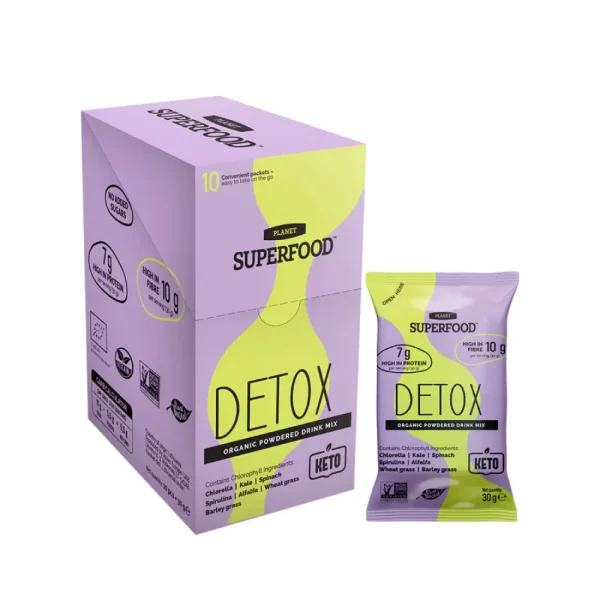 PLANET SUPERFOOD baltyminis kokteilis detoksikuojantis DETOX, 10x30g