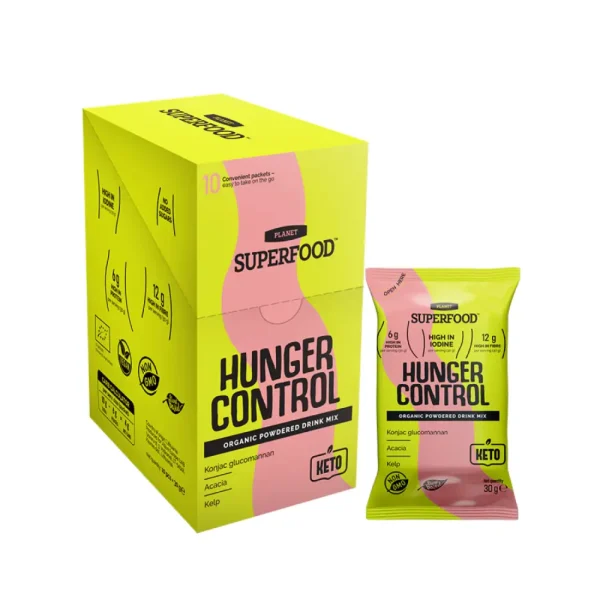 PLANET SUPERFOOD baltyminis kokteilis reguliuojantis apetitą HUNGER CONTROL, 10x30g
