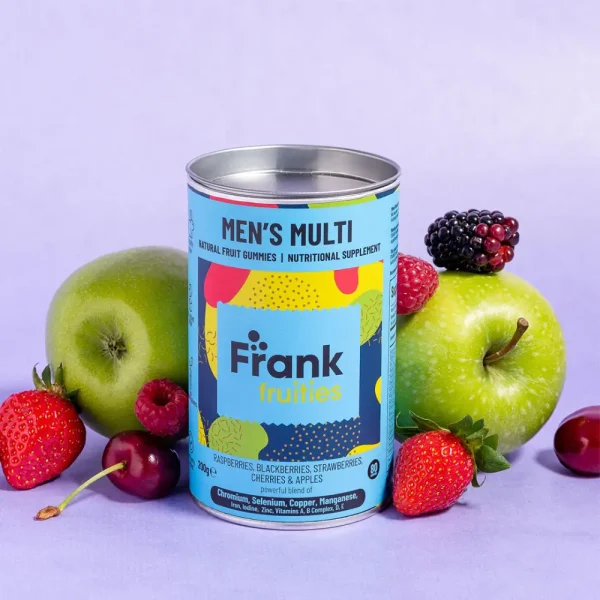 FRANK FRUITIES Men's Multi, maisto papildas vyrams, guminukai, 80vnt