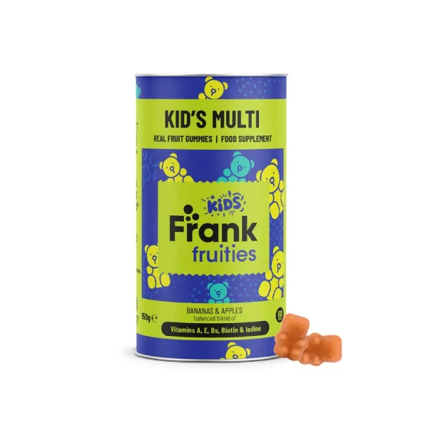 FRANK FRUITIES Kids Multi, maisto papildas vaikams nuo 4 metų, guminukai, 60vnt