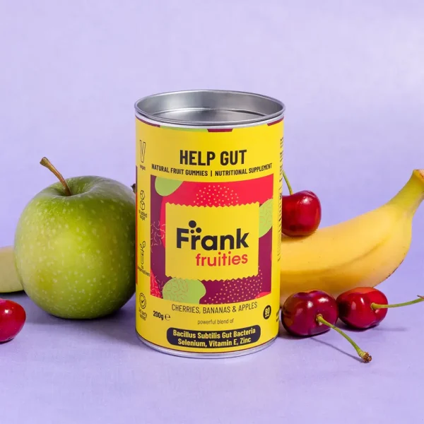 FRANK FRUITIES Help Gut, maisto papildas žarnynui, guminukai, 80vnt