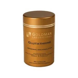 GOLDMAN LABORATORIES, GLUTATHIONE, liposominis L-glutationas, maisto papildas, 60 kapsulių