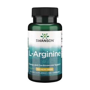 SWANSON, L-ARGININE, L-Argininas 500mg, maisto papildas, N100
