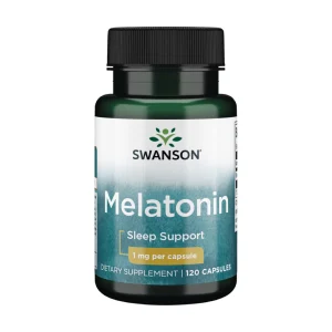 SWANSON, MELATONIN, Melatoninas 1mg, maisto papildas, N120