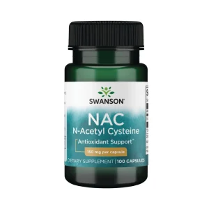 SWANSON, NAC, N-Acetil cisteinas, maisto papildas, N100