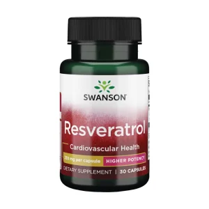 SWANSON, RESVERATROL, Resveratrolis 250mg, maisto papildas, N30