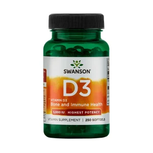 SWANSON, Vitaminas D3 5000TV su linų sėmenų aliejumi, maisto papildas, N250