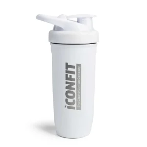 ICONFIT, nerūdijančio plieno plaktuvė, balta, 900ml