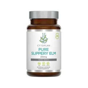 CYTOPLAN, PURE SLIPPERY ELM, Raudonosios guobos milteliai, maisto papildas, 60 kapsulių
