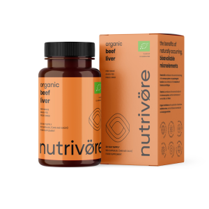 NUTRIVORE, BEEF LIVER, Liofilizuotos jaučio kepenėlės (atsiėmimas tik Vilniuje), maisto papildas, N180