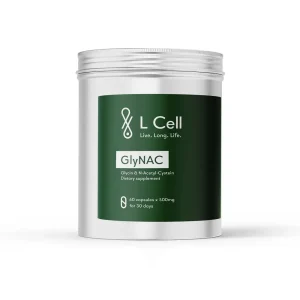 L CELL, GlyNAC, Glicinas ir N-acetilcisteinas, maisto papildas, N60