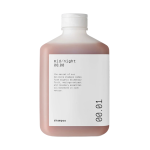 MIDNIGHT, 00.01 stiprinantis ir apimties suteikiantis plaukų šampūnas, 300ml
