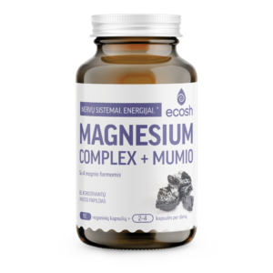 ECOSH, MAGNESIUM COMPLEX + MUMIO Shilajit, maisto papildas, N90