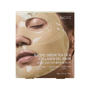 NACIFIC, drėkinamoji ir raminamoji hidrogelinė veido kaukė GREEN TEA CICA COLLAGEN, N1