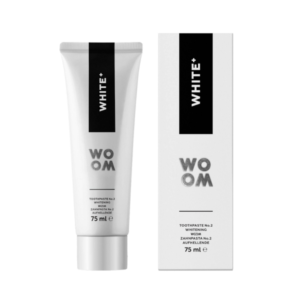 WOOM, White+, balinamoji dantų pasta, 75ml