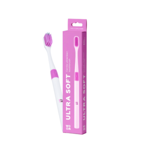 WOOM, labai minkštas dantų šepetėlis ULTRA SOFT, rožinė spalva, 1vnt