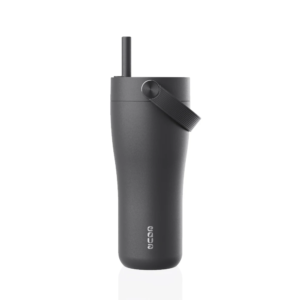 EQUA, Termo puodelis su šiaudeliu CARRY BLACK, 600ml