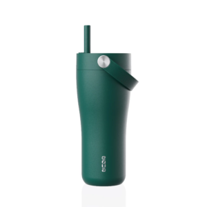 EQUA, Termo puodelis su šiaudeliu CARRY FOREST GREEN, 600ml