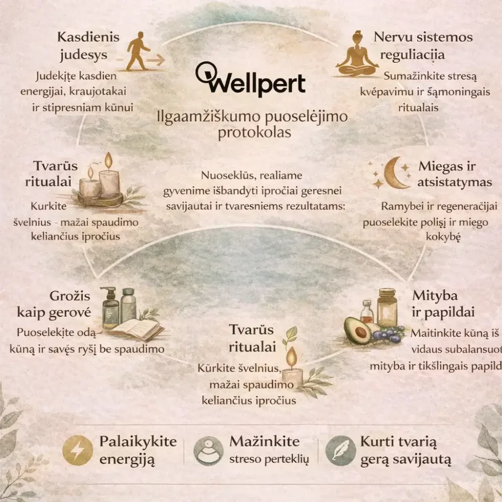 wellpert ilgaamžiškumo protokolas